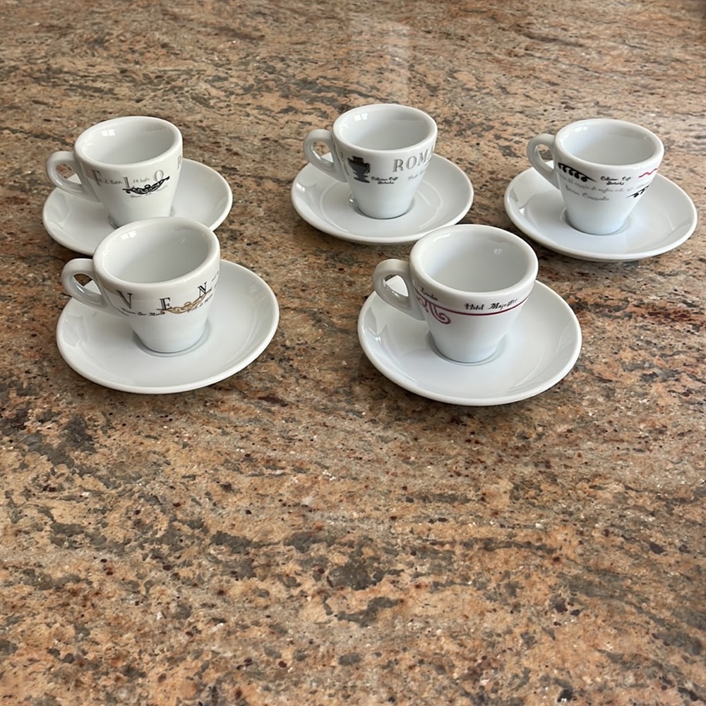 D. Reinhart exclusive for Starbucks Espresso Cup and Saucer Set - 5 Piece